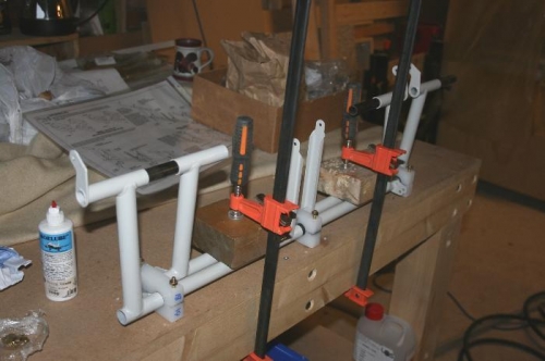 Rudder pedal bench assembly