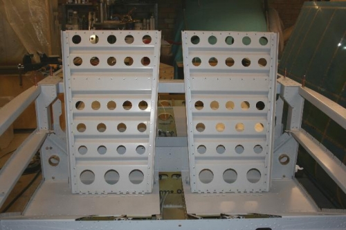 Front view of seat backs
