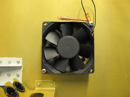 Right fan installed
