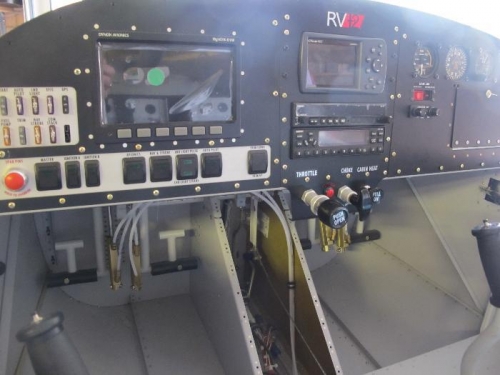 Cockpit controls in place