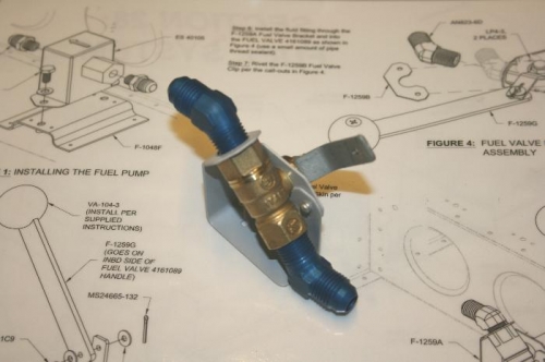 Fuel valve brackets