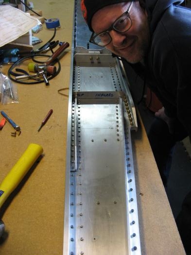 Jeff inspects our work