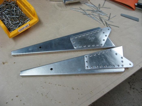 Completed Aileron Drive Rib Assemblies