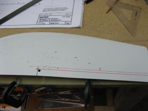 Measured and drilled corner radius