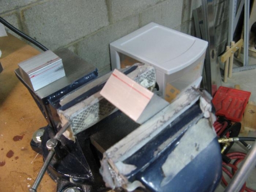 Used Vixen file to cut bevels