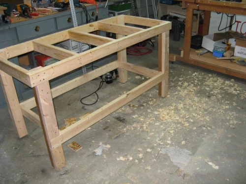Leveling basement table