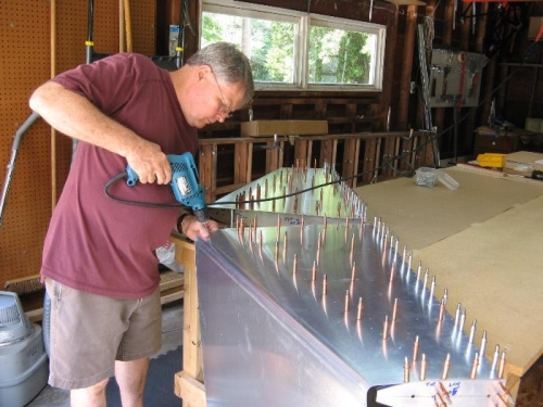 Drilling top skin up to #30's