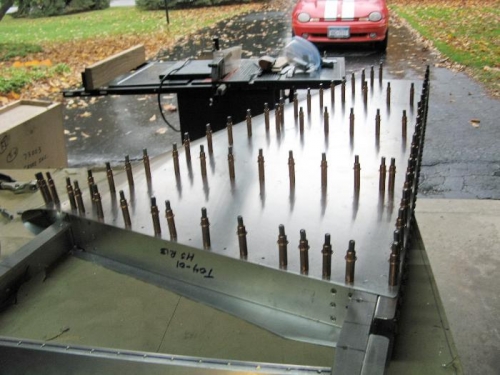 LH bottom skin drilled to  #30's