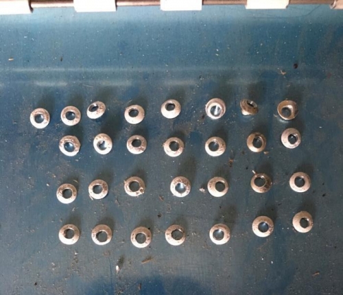 AN470 heads drilled out