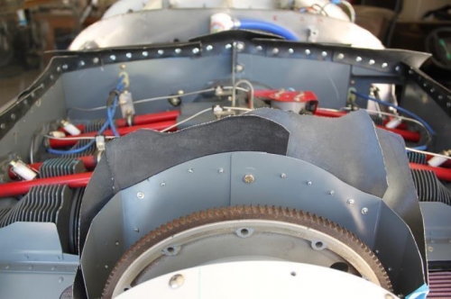 Don't bolt the seal at the front so it can overlap and form nice tight fit with cowl on.