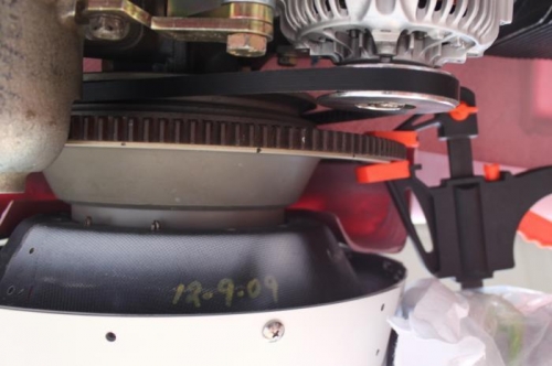 Cowl is aligned but pink flange is not same spacing on each side of starter ring. Why?