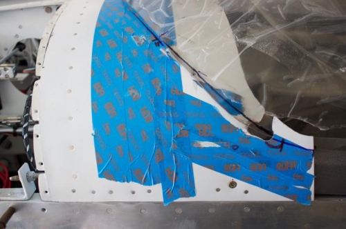 It takes awhile to determine exactly where to make this cutout.  Much practice measuring.