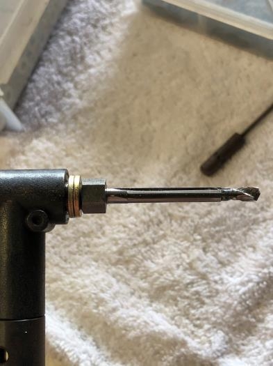 How you can extend the reamer length.  The trigger prevented full penetration of the reamer.