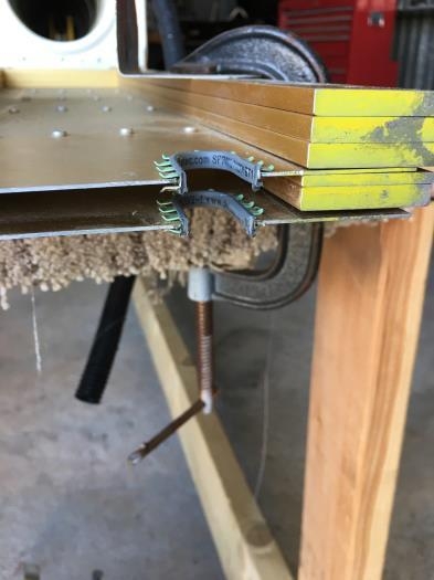 Showing the double installation. Note lower one will be removed before install.