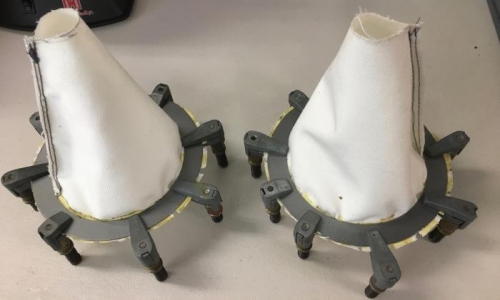 Drill 6 holes after dry.