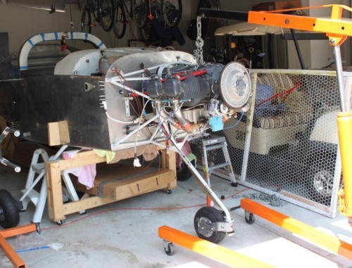 Had to remove oil filter and fuel line from pump.  Tight fit with governor line, mags, and fuel pump.