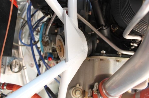 There it is in place. Last one.