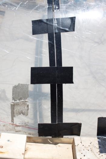 Cut and tape. Cut and tape.