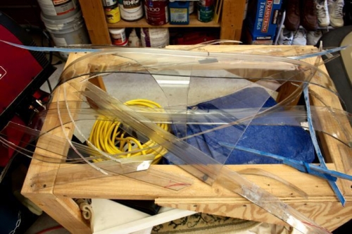 There it is. All the cuts and waste.  I'll practice drilling on them.