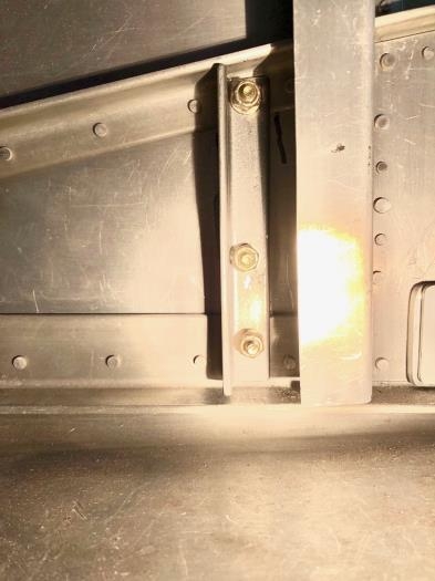 Reinforcing angle installed.