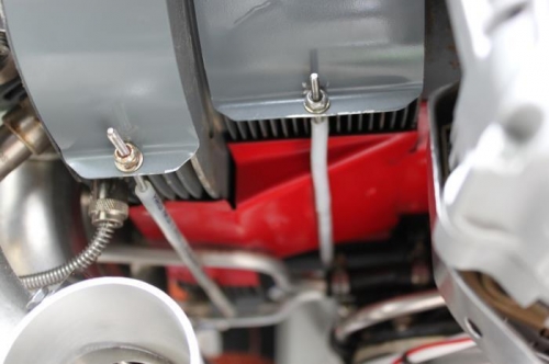 Filed edge of 6/32 washers flat to avoid digging into the baffle inside edge.