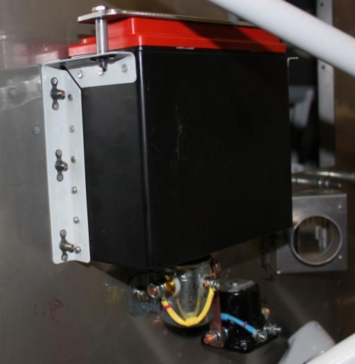 Drill out required rivets in firewall to use for AN4 bolts andor nutplate mounting holes.