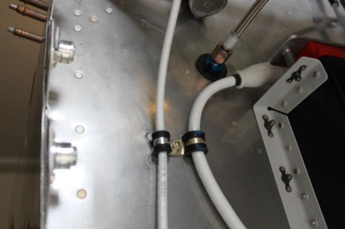 063 doubler behind the firewall for a 10/32 bolt to hold those big cables snuggly.