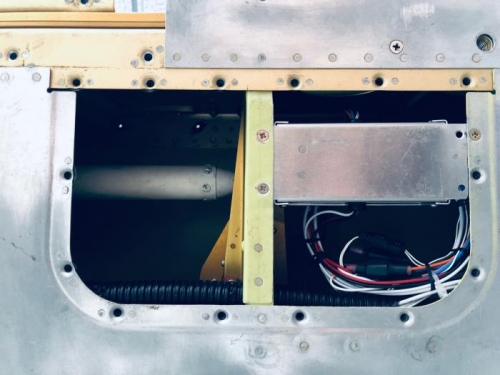 Controller in place, secured with 3 flush size 6 screws into nutplates.