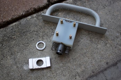 All parts shown exc cotter pin. Steel washer is for pressure point against cotter pin.