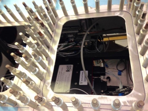 VPX and rear of center stack.