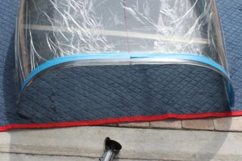 Air compressor doesn't have the guts for sustained grinding. Try electric drill.