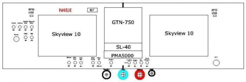 This seems possible and keeps switches under the center stack too.