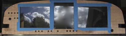 Tricky photo. Cuts have been made and its leaning against golfcart windshield for photo.