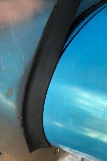 Tried fitting of rubber seal.