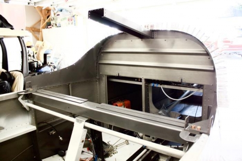 Notice the rear cabin window has been drilled through the skin and window has been drilled.