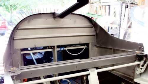 Top skin, seat brace, all attachments painted.