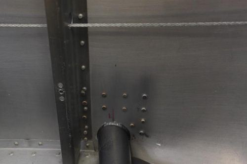 Copilot side interior. Side skin rivets were in my way often.