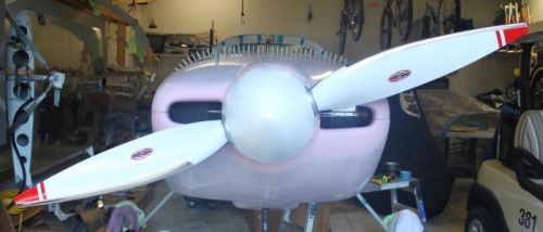 Whirlwind 200RV prop looking good with cowling now.