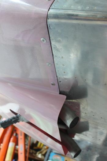 Left a inch longer exhaust ramp instead of flush cut. Might help airflow. We'll see.