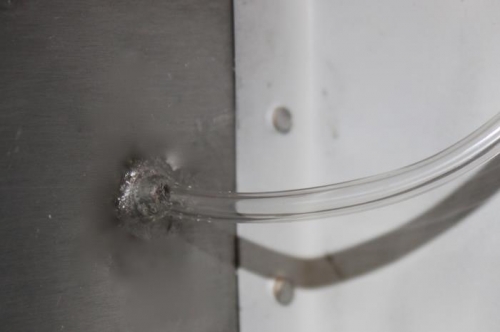 Goop sealed this connection great.  Wait until its tested for final report.