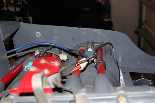 Plugged the rear spark plug wrench extension bar holes with provided hardware.