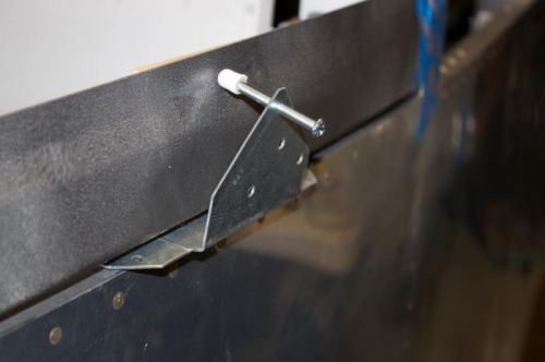 You can even bend this bracket side outward slightly to point the machine screw up a little more.