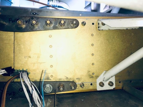 Every possible bolt was inserted from the aft side.