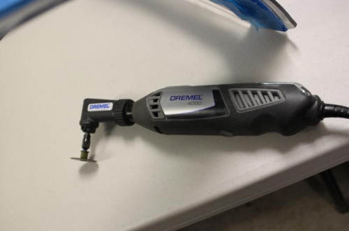 Tool of choice. Burns through those small discs though.