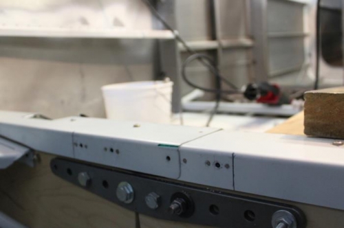 Seat pan nut plates.  Pans overlap so I added a shim to the structure I made.