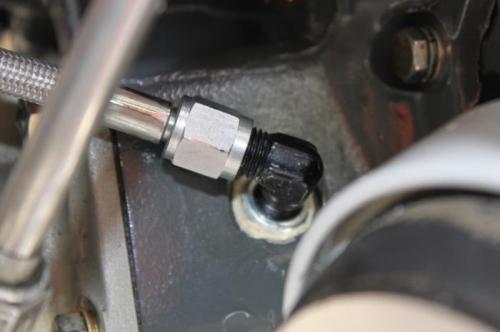 New return line installed.