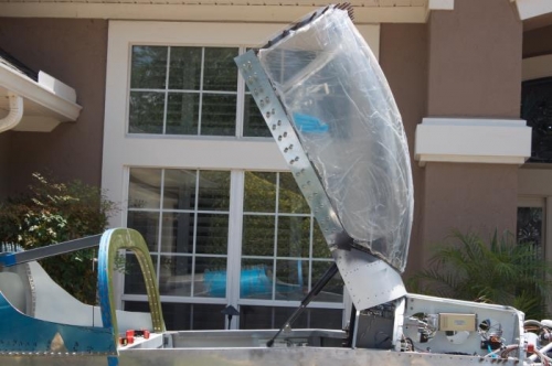 Copilot side drilled, filed, sanded into position.