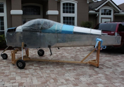 Tail needs support until engine is hung soon.