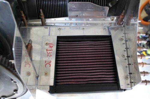 Lower cowl baffle rubber will overlap this forward edge when mounted.