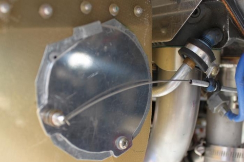 This rotation slightly forward works very well with pull cable.